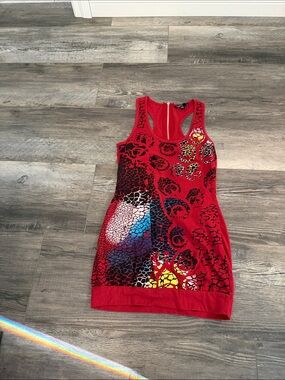 SWS Women's Red Casual Racerback Dress